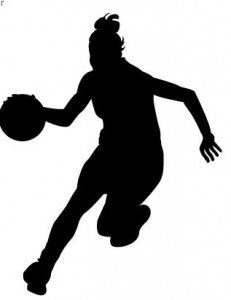 Basketball girl silhouette clipart - ClipartFox