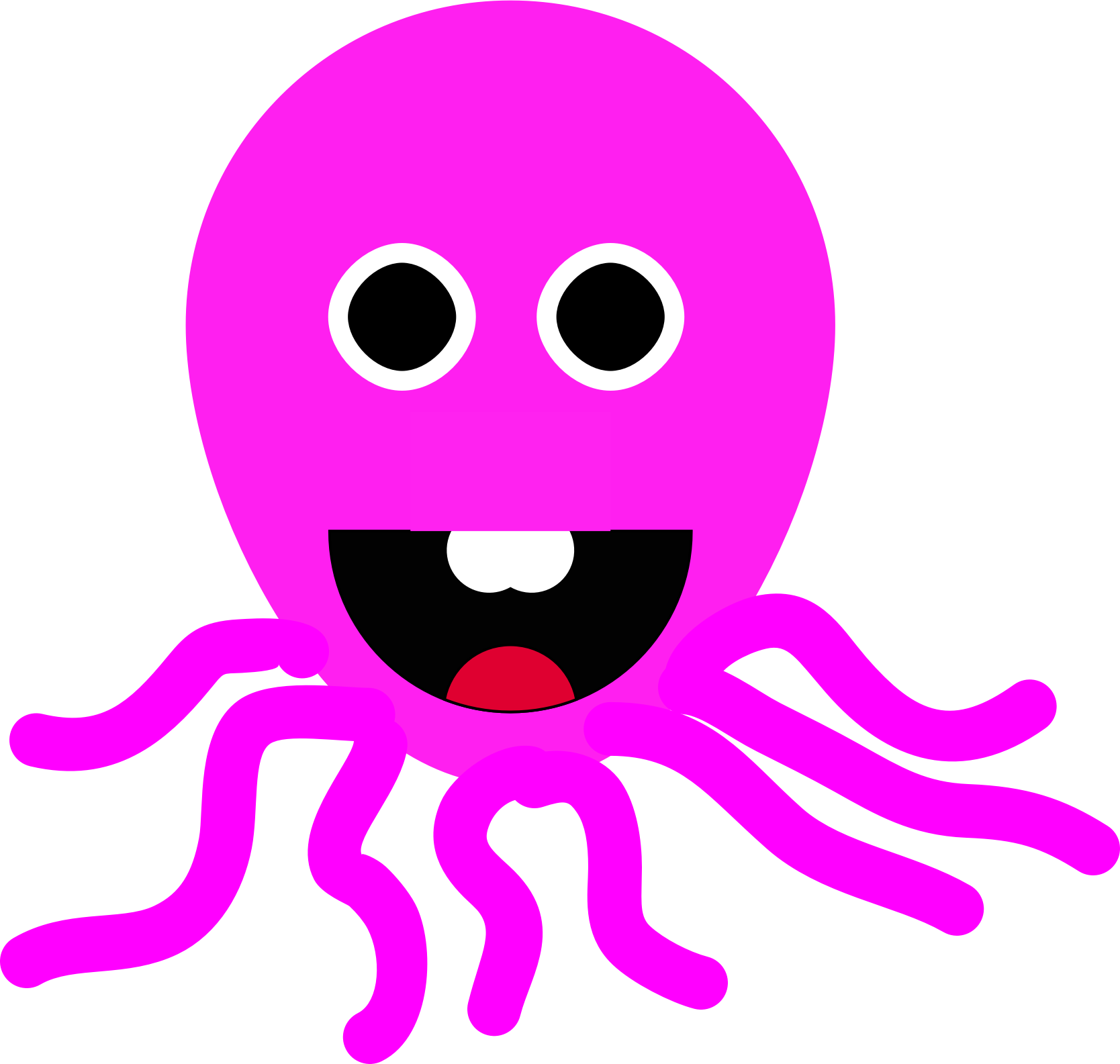 Octopus 0 images about clipart on clip art hawaiian - Clipartix