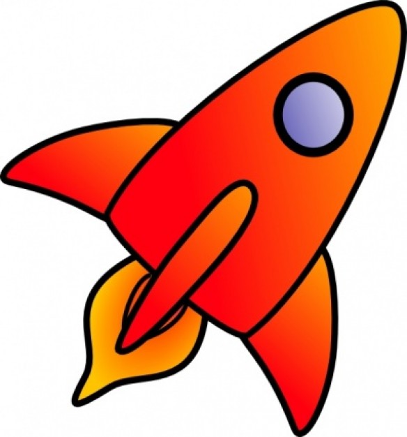 Cartoon Rocket clip art | Download free Vector