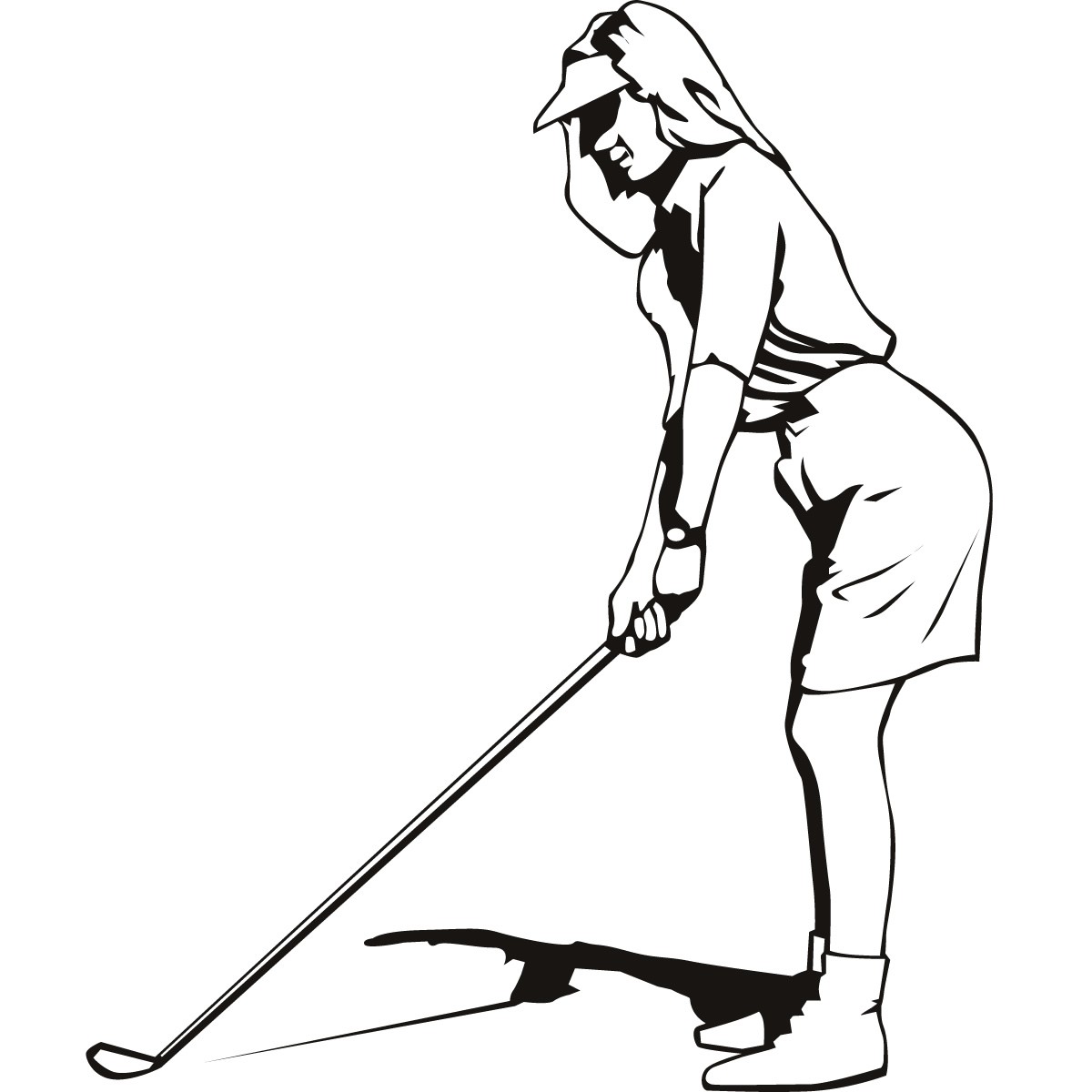 Girl Golf Clip Art - Free Clipart Images