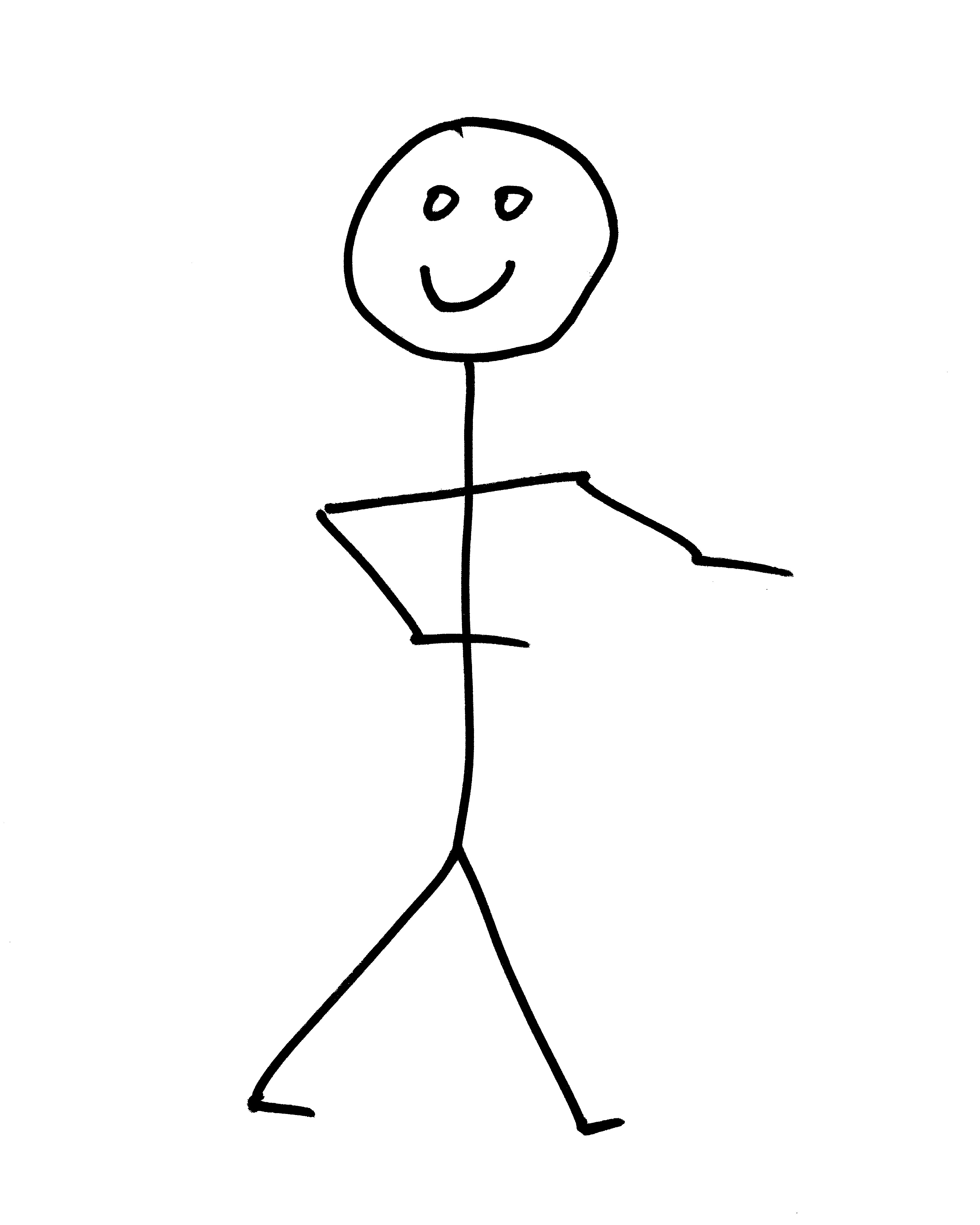 Smiling Stick Figure Person Picture | Free Photograph | Photos ...