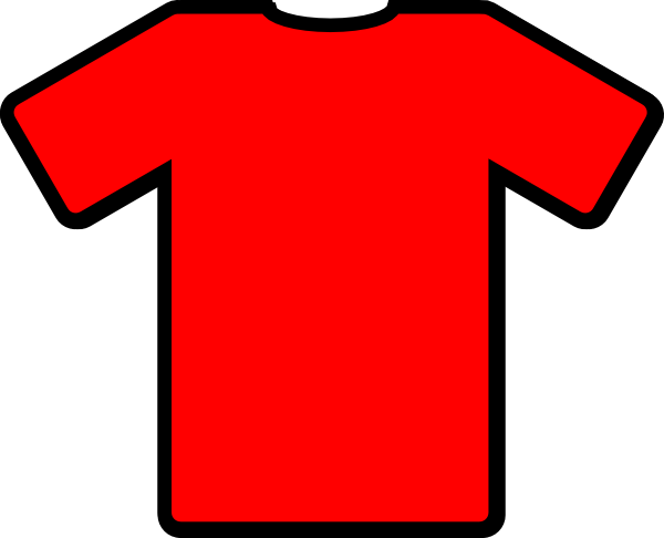 Red t shirt clipart