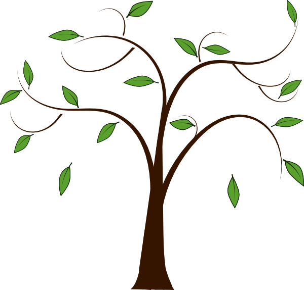 Clipart of tree without leaves