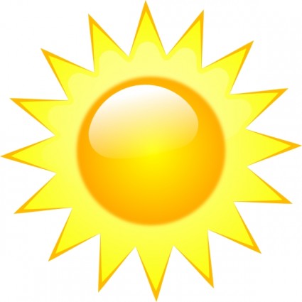 Sunny Weather Symbols Clipart