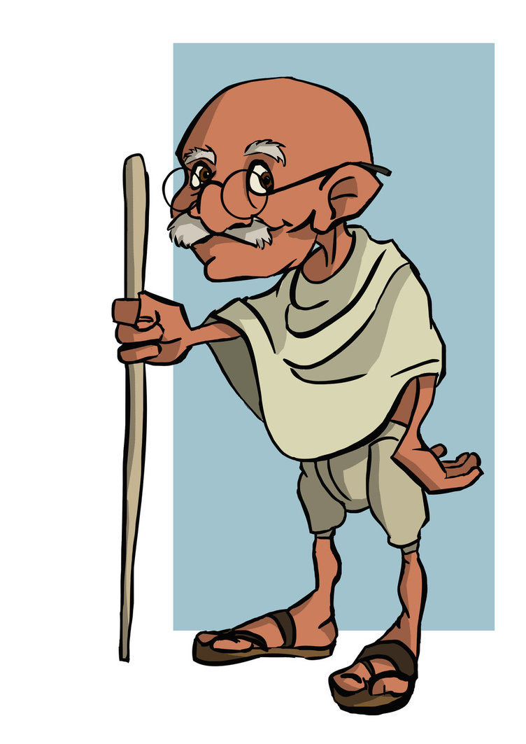 Ghandi Cartoon - ClipArt Best
