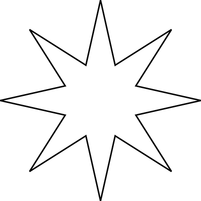 Large Star Template Printable