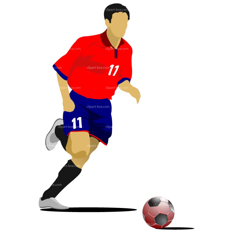 Clip art soccer player