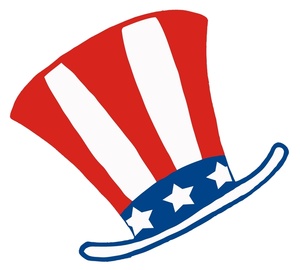Uncle Sam Clipart Image - The Uncle Sam Hat With Stars and Stripes.