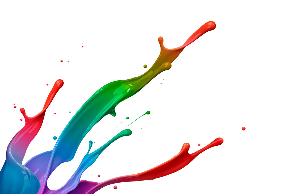 Colorful Paint Splash - Wall Mural & Photo Wallpaper - Photowall