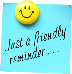 Just A Friendly Reminder Clipart