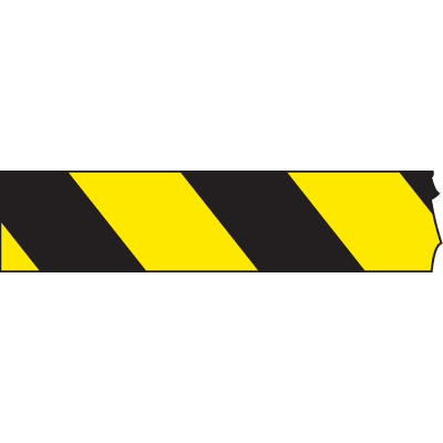 Safety Barricade Tape - Yellow/Black Striped | Seton