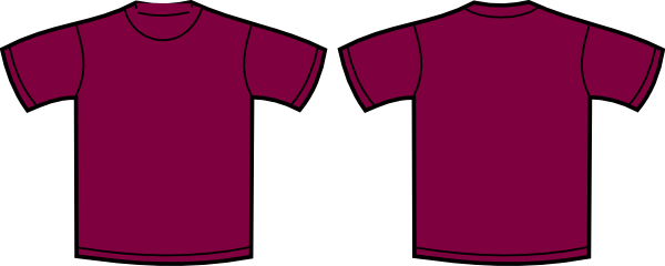 Burgundy T-shirt Clip Art - vector clip art online ...