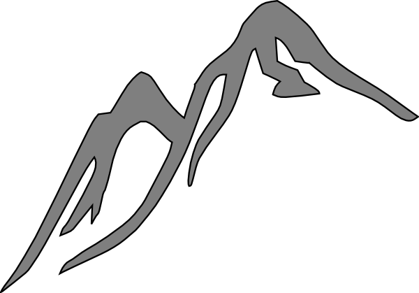 Mountain silhouette clip art