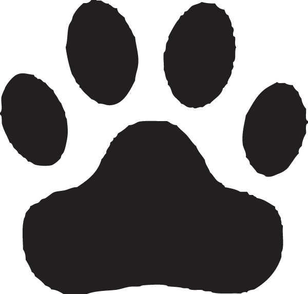 Paw Prints Of A Black Panther Clipart - Cliparts and Others Art ...