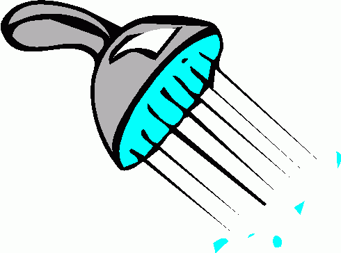 Taking A Shower Clipart