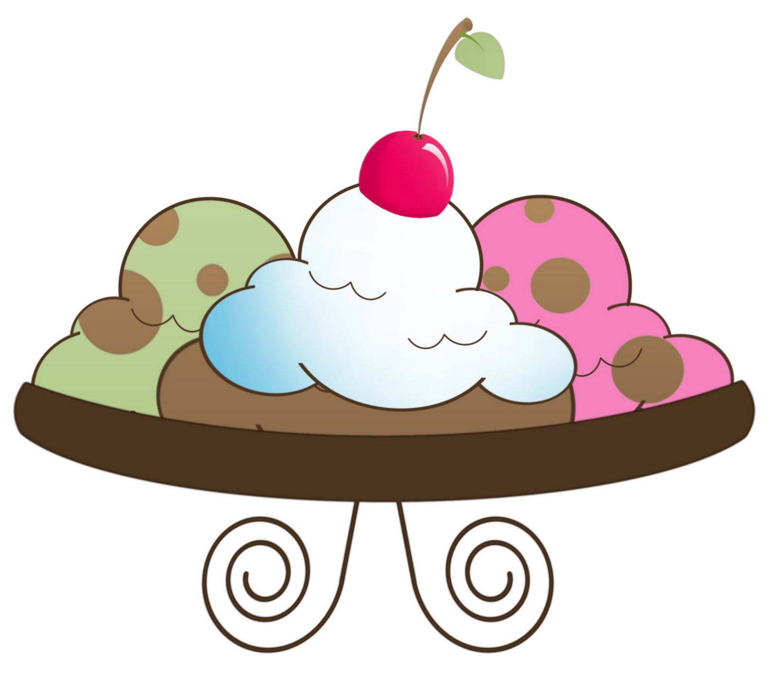 ice cream sundae bowl clipart - photo #9