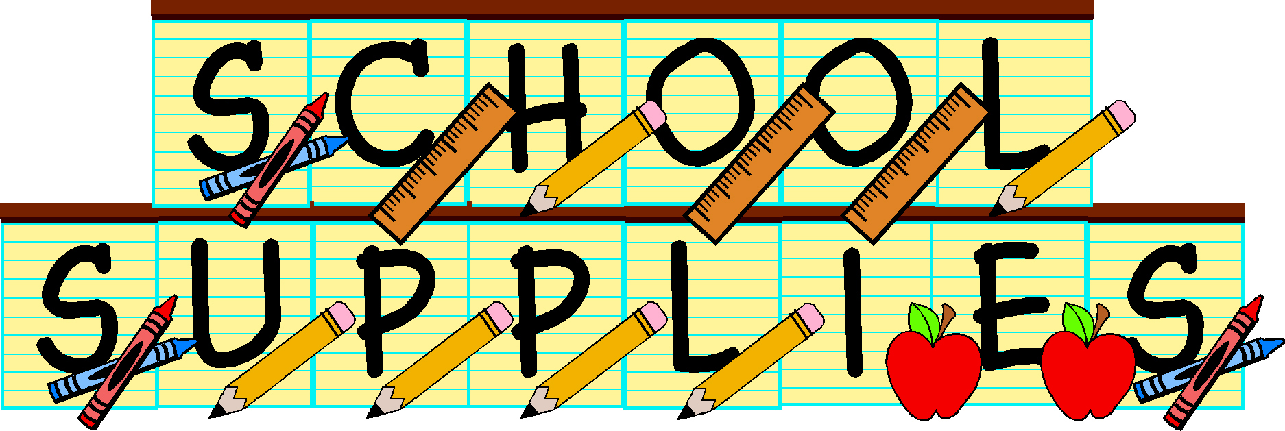 free clipart pictures of school supplies - photo #4