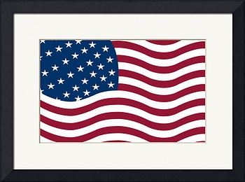 american flag vector Art Prints by Laschon Robert Paul - Shop ...