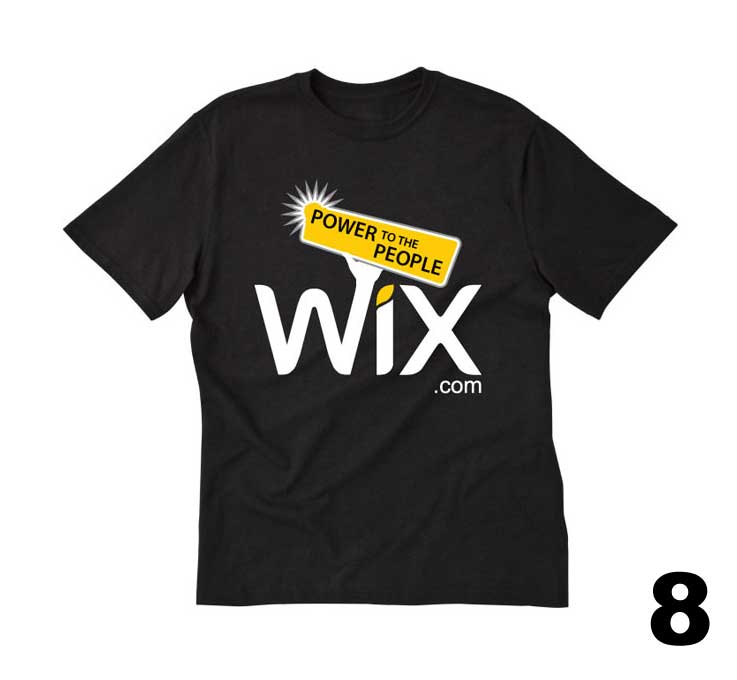 wix t shirt website