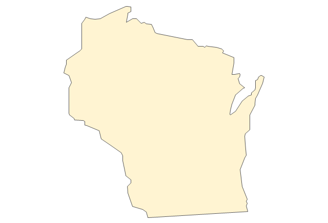 clipart map of wisconsin - photo #27