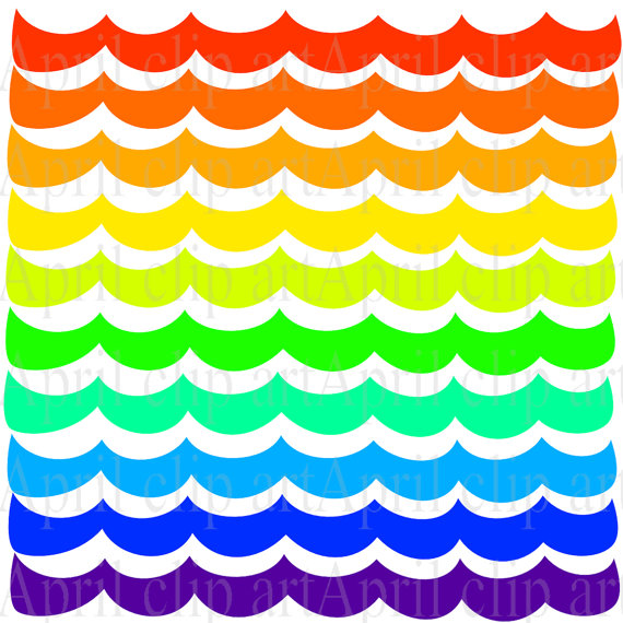 rainbow wave clip art - photo #35