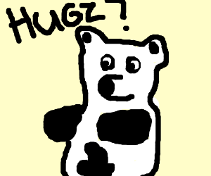 Sad panda wants a hug