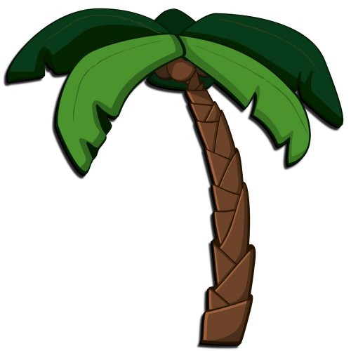 ZWalls Store - ZWalls Palm Tree 3D Cartoon Wall Artwork, 22-Inches ...