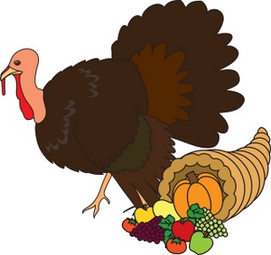 Turkey Clipart Image - Thanksgiving Graphic Symbols, a Live Turkey ...