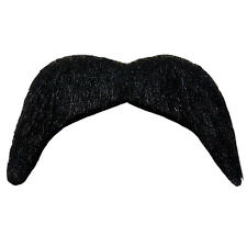 Black Cowboy Tash Fancy Dress Moustache French Mexican Costume ...