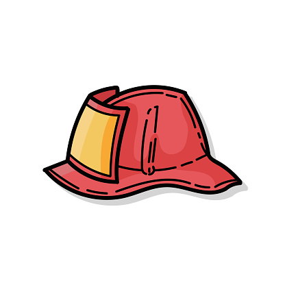 Drawing Of The Firefighter Badge Clip Art, Vector Images ...