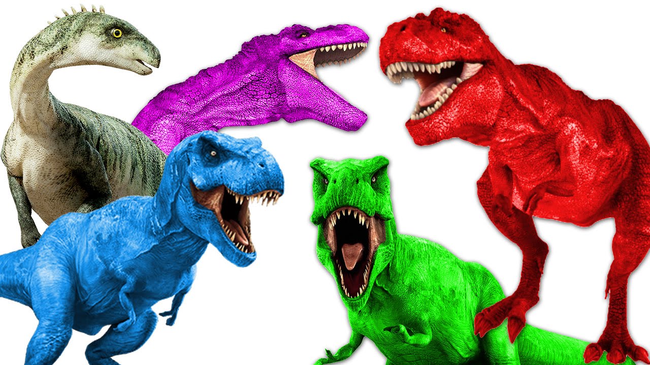 Colour Dinosaurs Movie | Dinosaurs Cartoons For Children ...