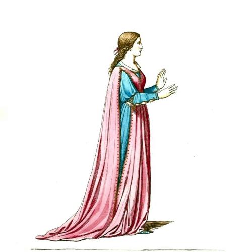 Medieval woman clipart