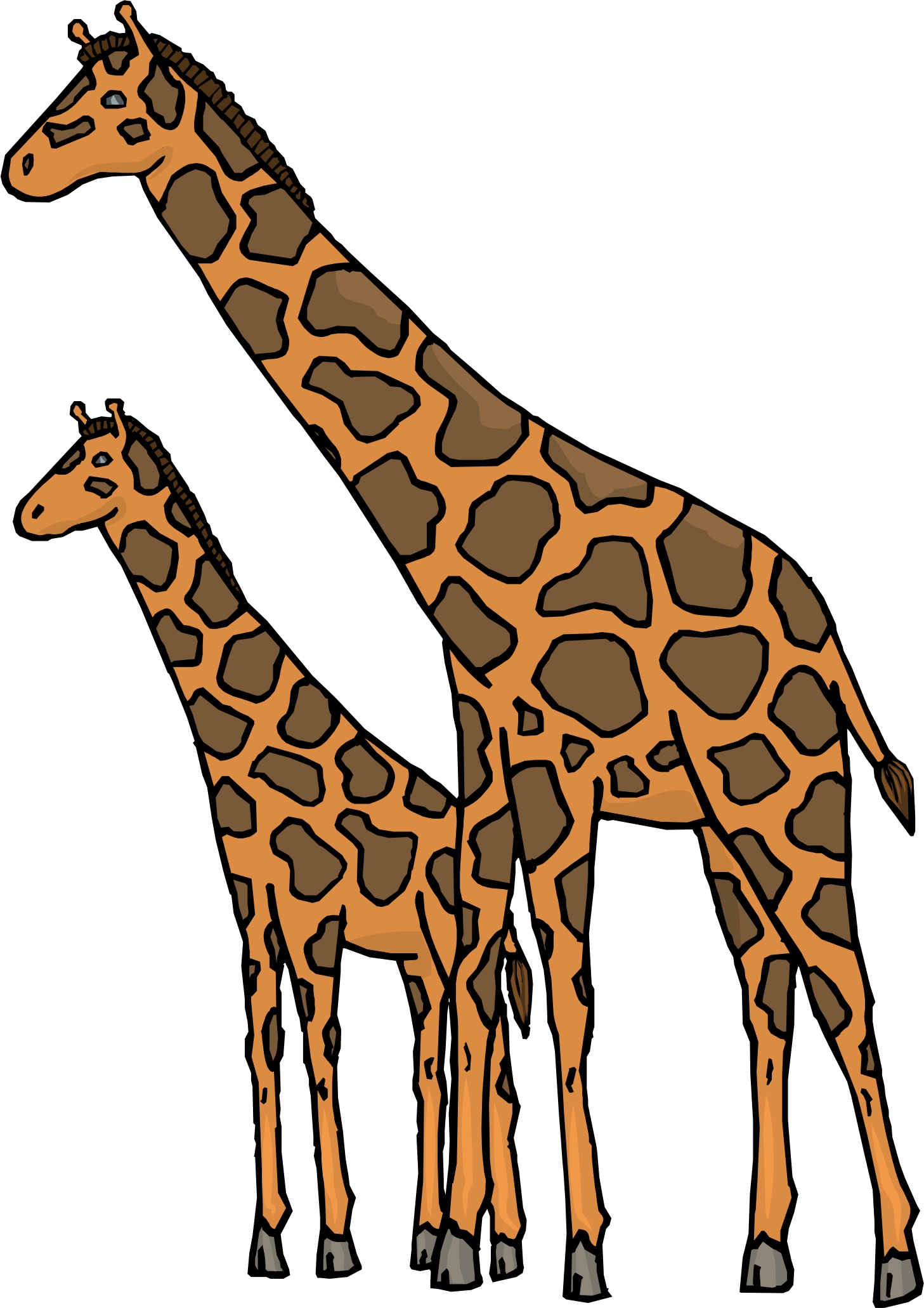 Giraffes Cartoon - ClipArt Best