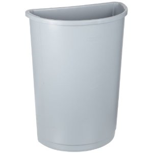 Rubbermaid Commercial LLDPE 21-Gallon Untouchable Trash Can, Half ...