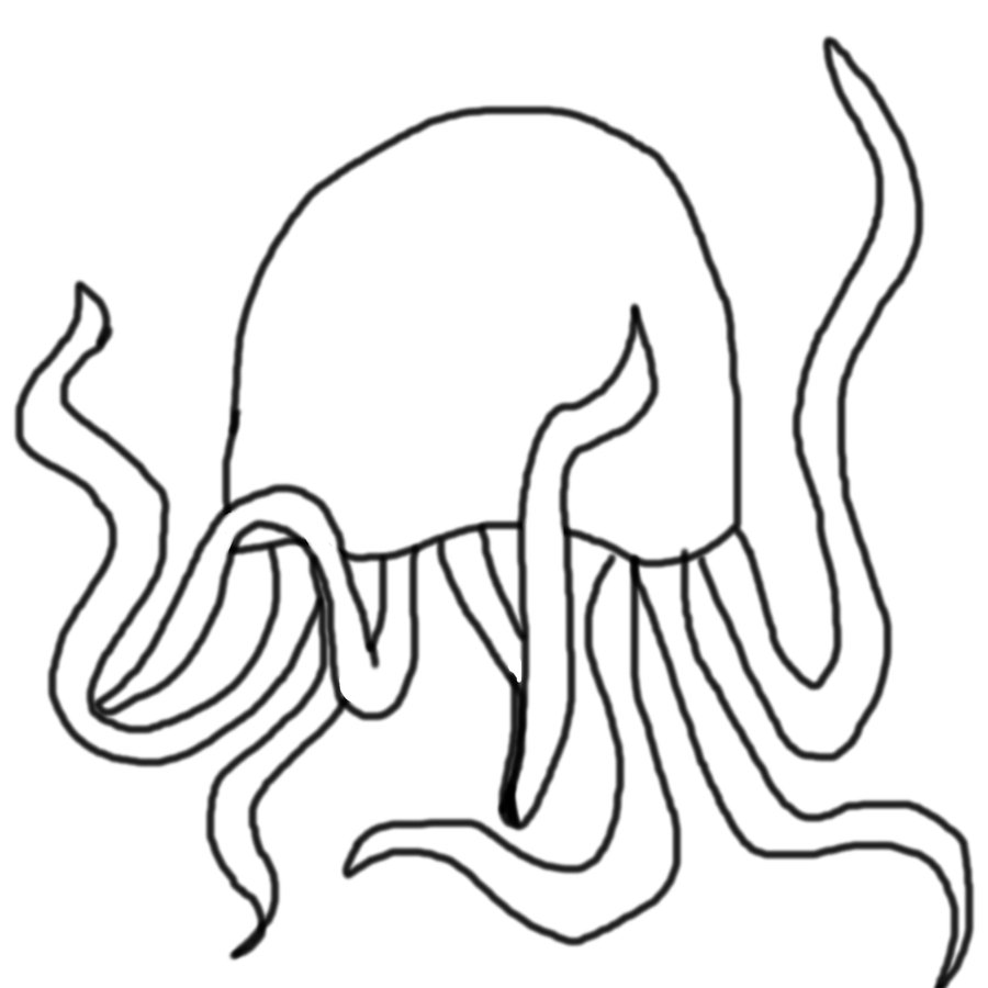 Jellyfish Drawing | Free coloring pages, free printable coloring ...