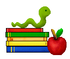 Bookworm Clip Art Page 7 - Stack of Books - Large Bookworms