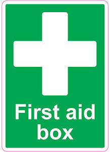 205x290mm ] FIRST AID BOX | health and safety | signs/stickers ...