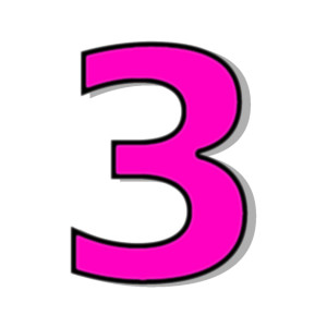 Number 3 clipart