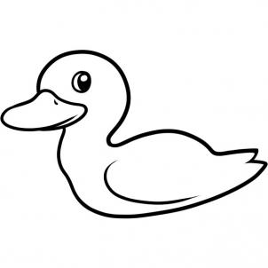 How to Draw a Duck for Kids, Step by Step, Animals For Kids, For ...