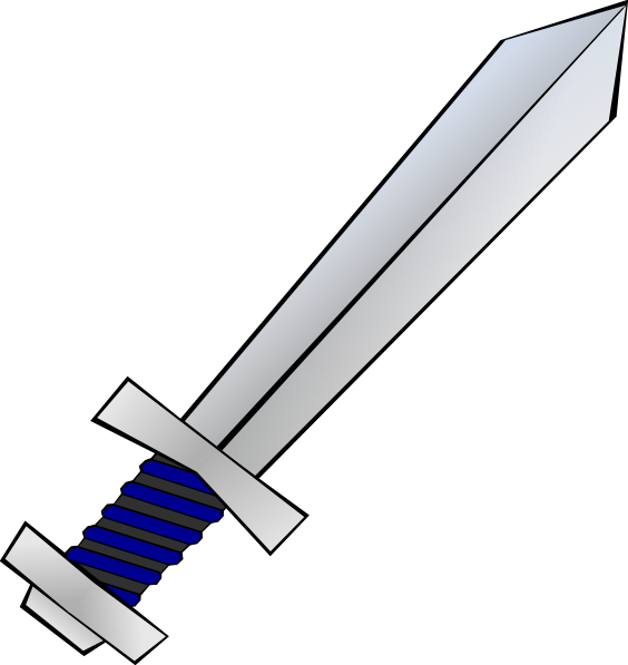 Sword clip art Free Vector / 4Vector