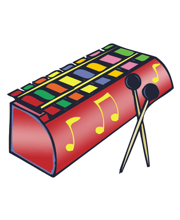 Xylophone Coloring Pages for Kids to Color and Print