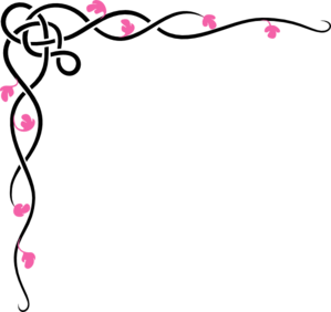 Pink Vine Flowers clip art - vector clip art online, royalty free ...