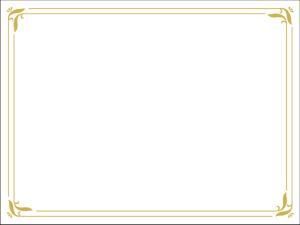 Simple gold certificate border PPT Backgrounds Template for ...