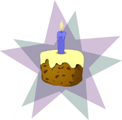 Birthday cake with candles clip art Free vector for free download ...