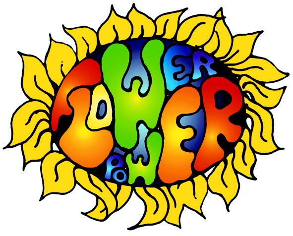 free clipart flower power - photo #3