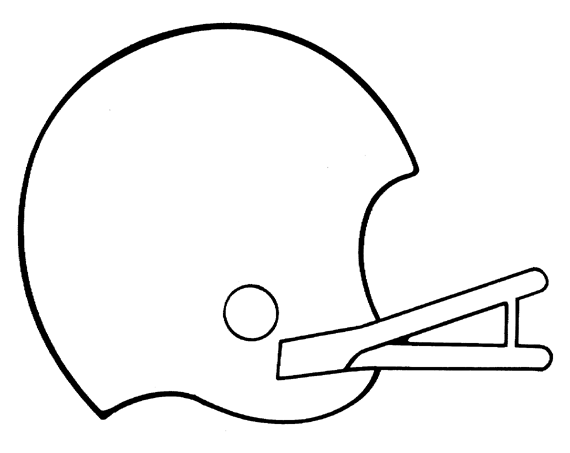 Blank Football Helmet - ClipArt Best