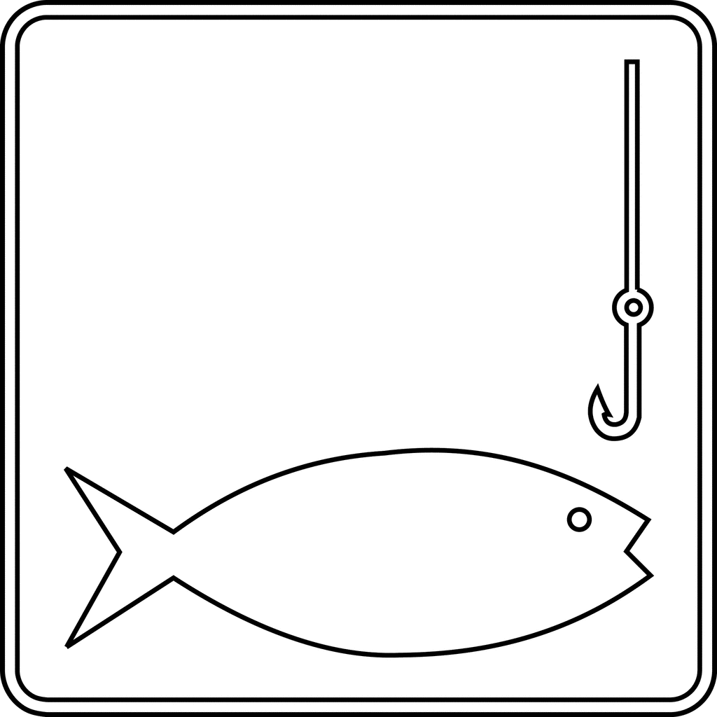 free clip art fish outline - photo #4
