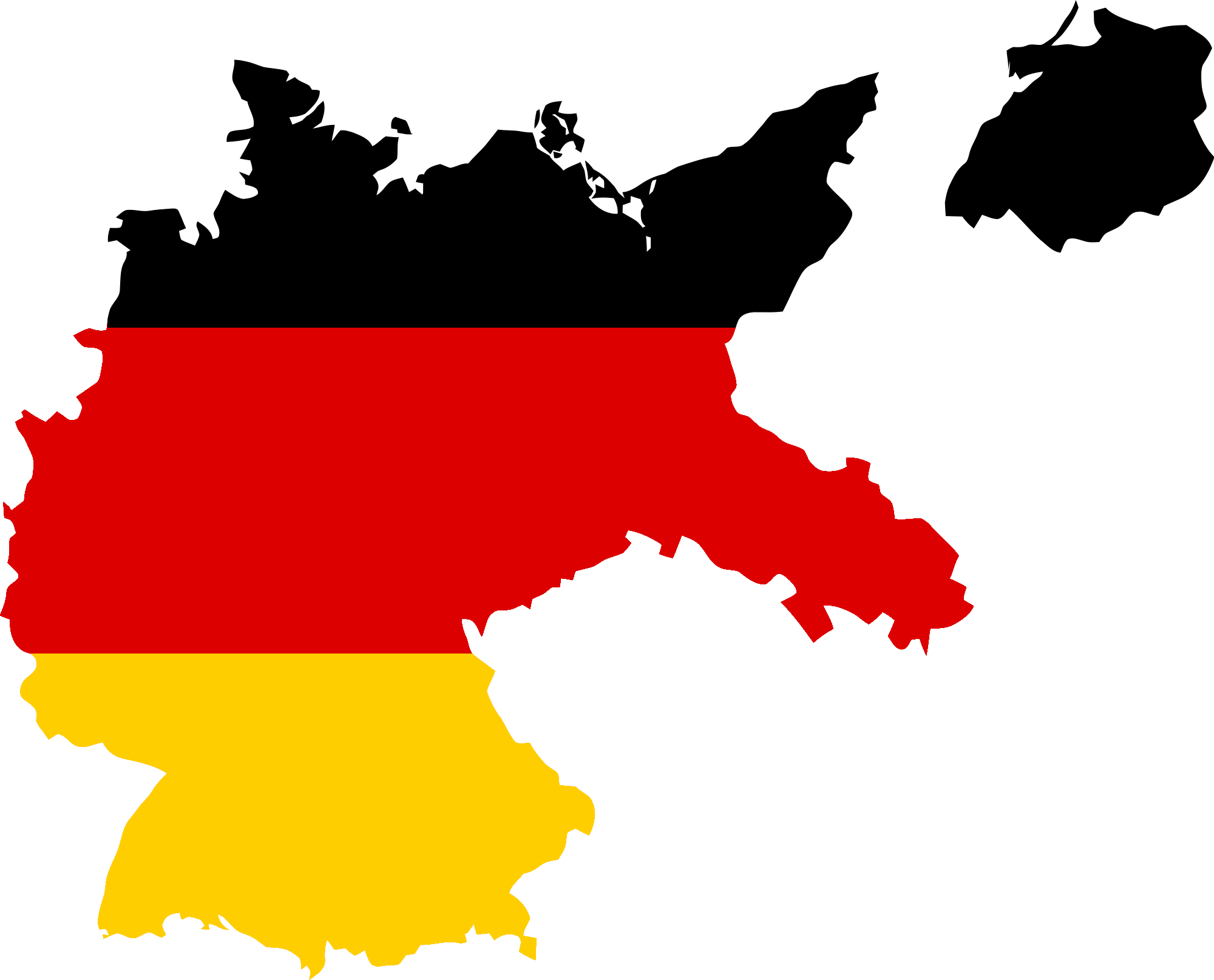 German Flag Map