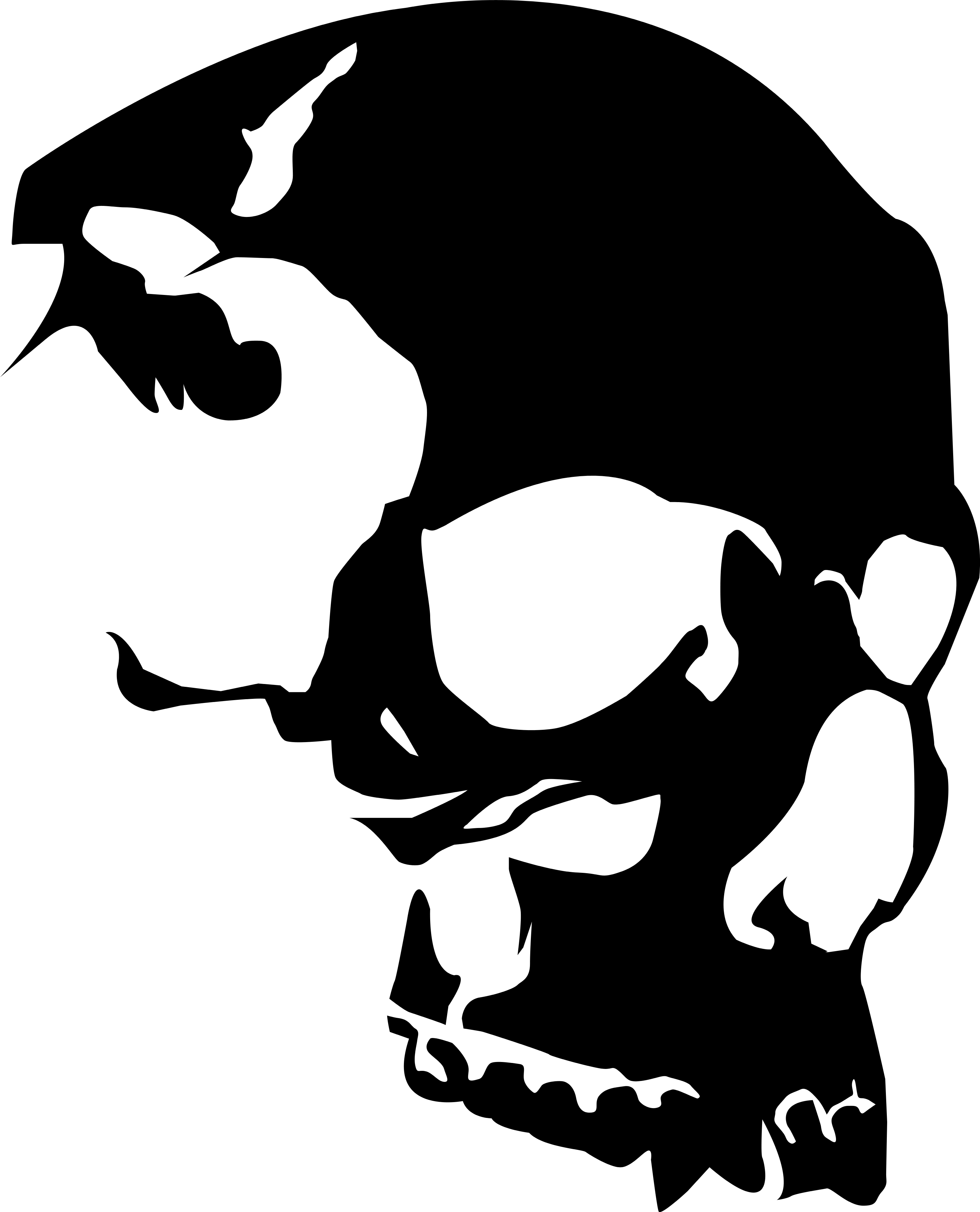 human skull clip art - photo #46