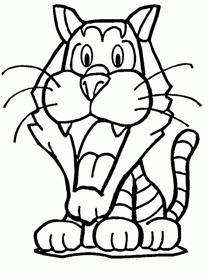Coloring Page - Tiger animal coloring pages 14